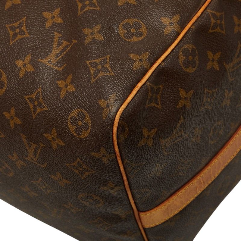 Louis Vuitton Monogram Keepall Bandouliere 60 Boston Bag 2-Way Brown Leather — view 6