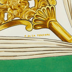 Hermes Carre 90 Etriers Scarf Green Multicolor Silk — view 3