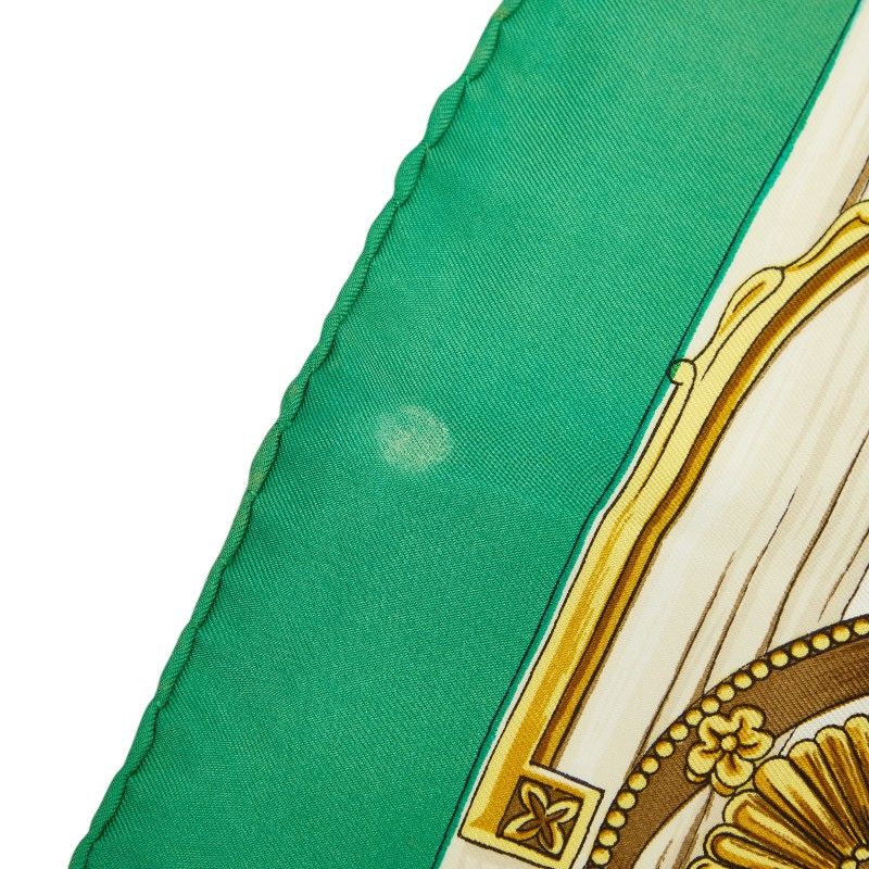 Hermes Carre 90 Etriers Scarf Green Multicolor Silk — view 6