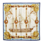 Hermes Carre 90 Tribord Scarf Multicolor Silk