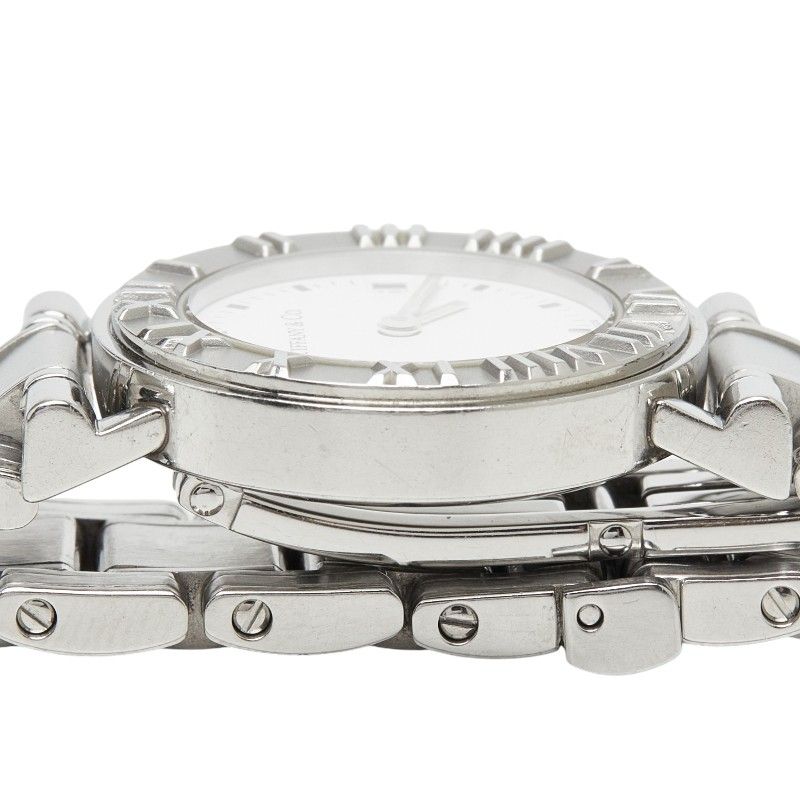 Tiffany & Co Atlas Watch White Silver Stainless Steel — view 4