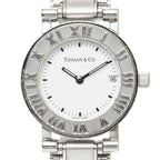 Tiffany & Co Atlas Watch White Silver Stainless Steel