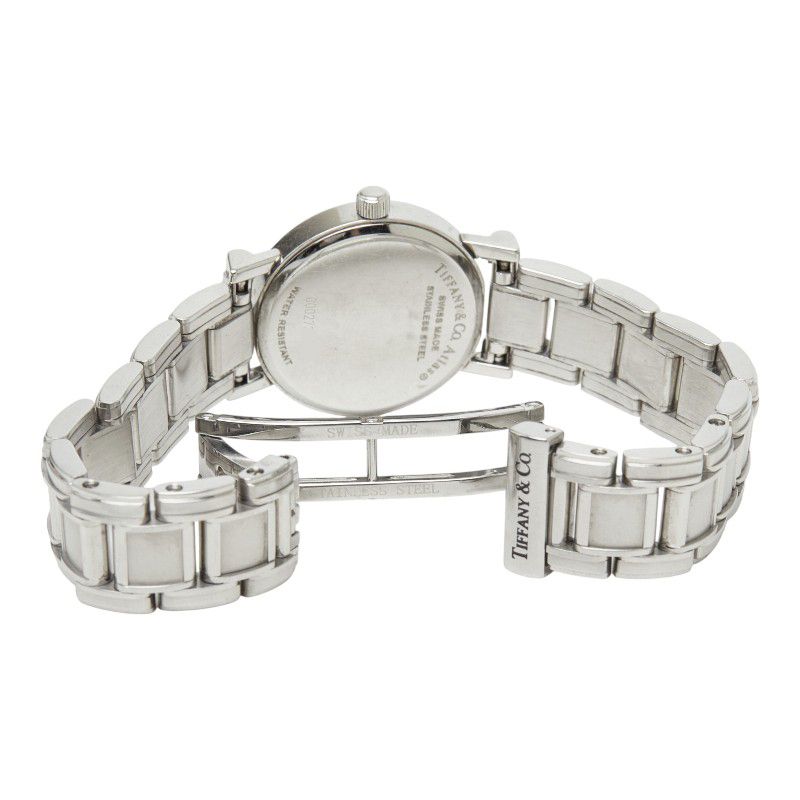 Tiffany & Co Atlas Watch White Silver Stainless Steel — view 5