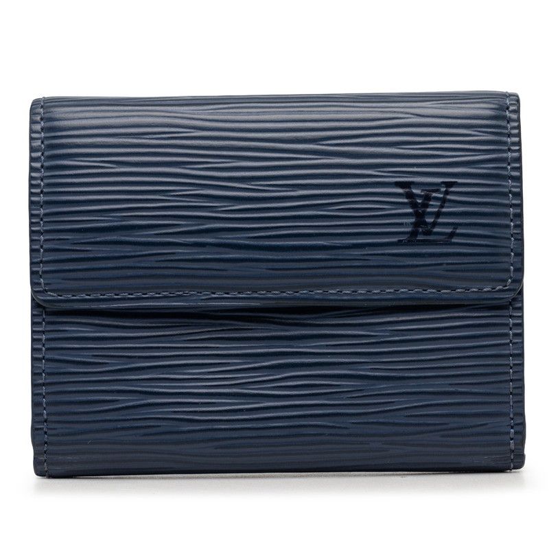 Louis Vuitton Epi L'Adoree Coin Case Card Miltille Blue Leather