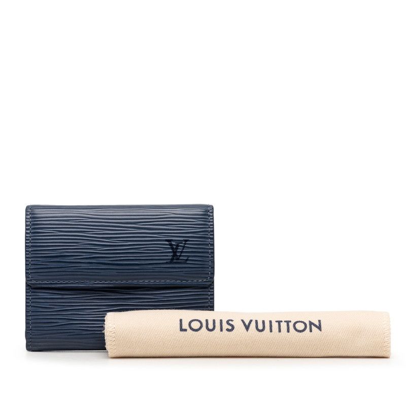 Louis Vuitton Epi L'Adoree Coin Case Card Miltille Blue Leather — view 8