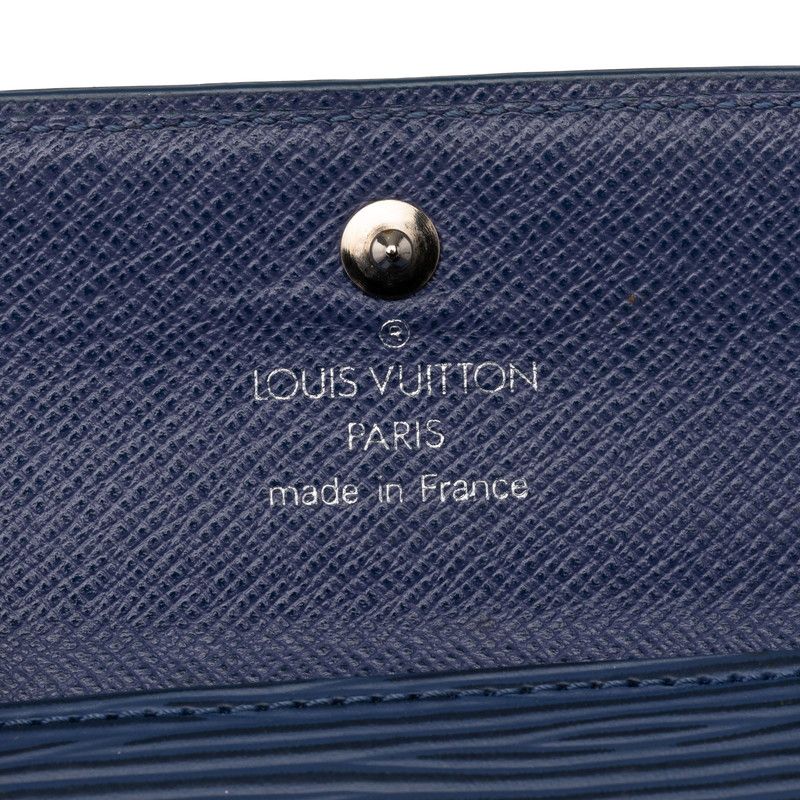 Louis Vuitton Epi L'Adoree Coin Case Card Miltille Blue Leather — view 6