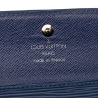 Louis Vuitton Epi L'Adoree Coin Case Card Miltille Blue Leather — view 6