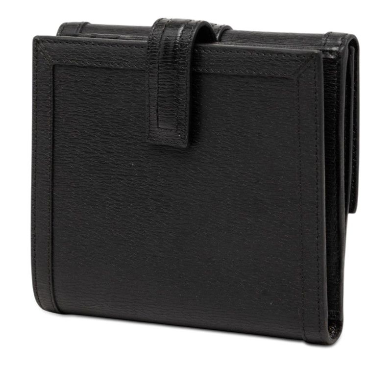 Gucci Logo Bifold Wallet Black Leather — view 2