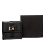 Gucci Logo Bifold Wallet Black Leather — view 8