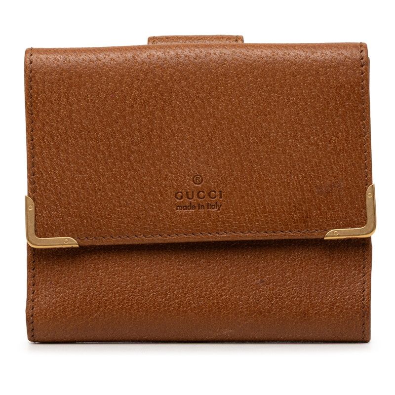 Gucci Bifold Wallet Brown Leather