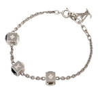 Louis Vuitton Bracelet Gambling Silver Black Metal — view 2
