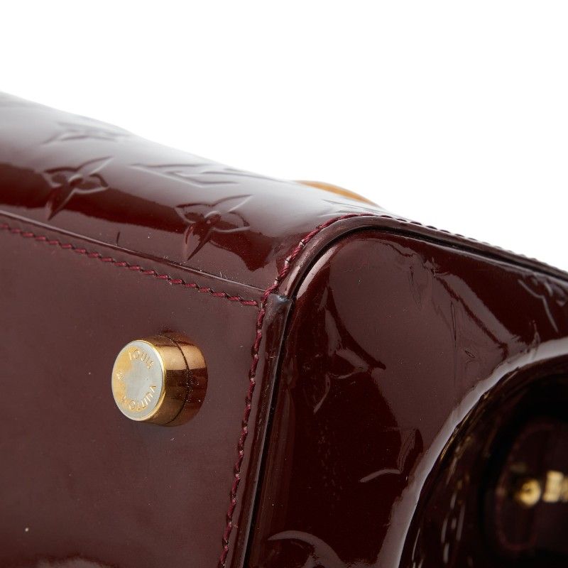 Louis Vuitton Monogram Vernis Blair MM 2-Way Shoulder Bag Rouge Fauvist Wine — view 4