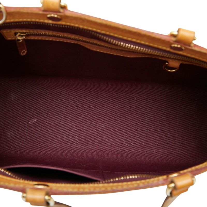 Louis Vuitton Monogram Vernis Blair MM 2-Way Shoulder Bag Rouge Fauvist Wine — view 8