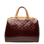 Louis Vuitton Monogram Vernis Blair GM Handbag Rouge Fauvist Wine Red Patent