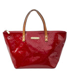 Louis Vuitton Monogram Vernis Bellevue PM Handbag Pomme D'amour Red Patent