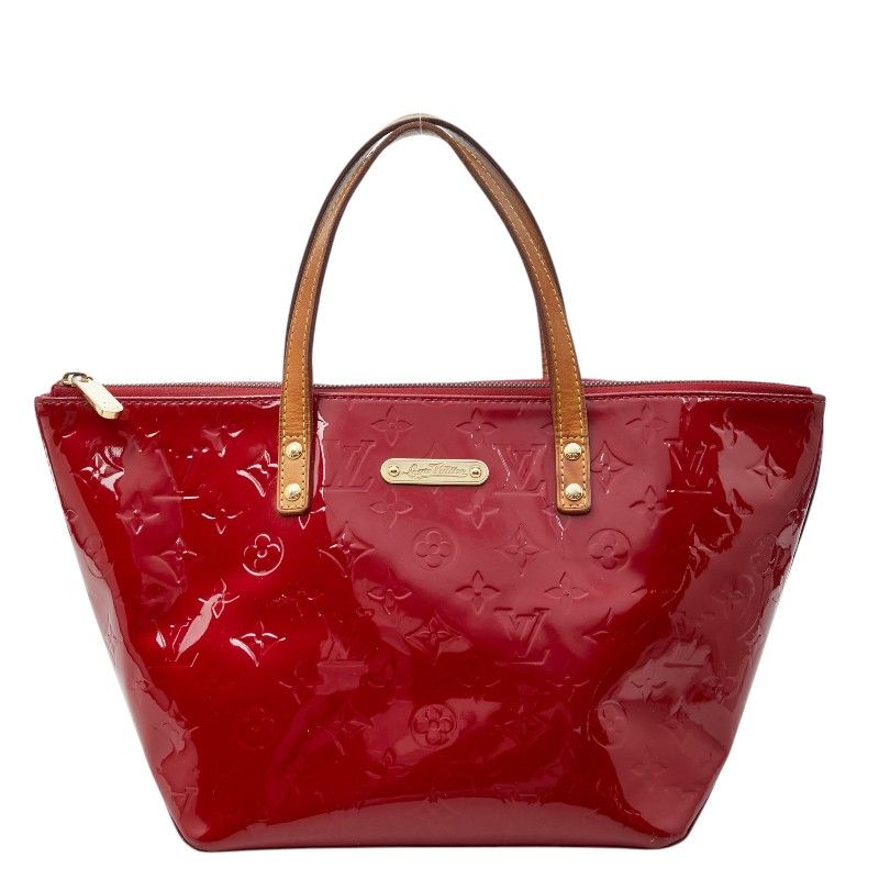 Louis Vuitton Monogram Vernis Bellevue PM Handbag Pomme D'amour Red Patent