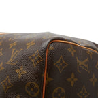 Louis Vuitton Monogram Keepall 50 Boston Bag Brown Leather — view 4