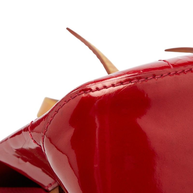 Louis Vuitton Monogram Vernis Rosewood Avenue Handbag Pomme D'amour Red Patent — view 7