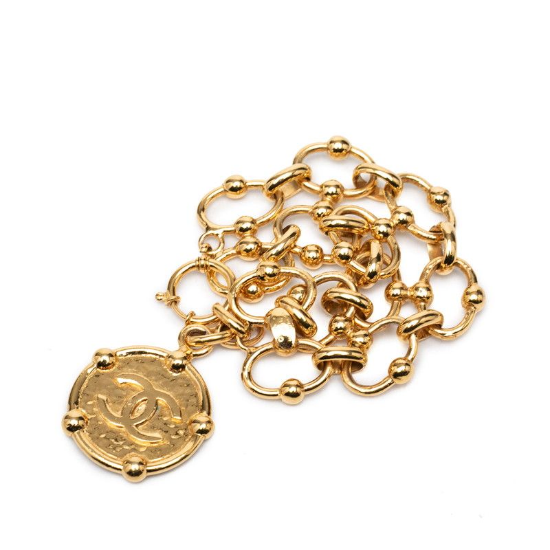 Chanel CC Logo Chain Bracelet Gold Plated