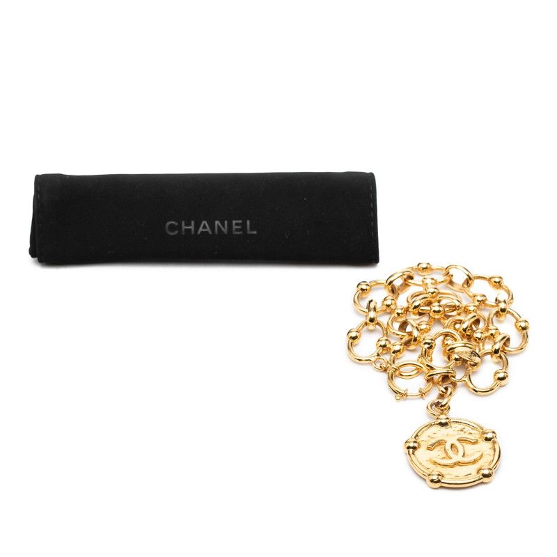 Chanel CC Logo Chain Bracelet Gold Plated — view 5