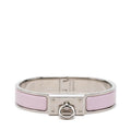 Hermes Click Ano Bracelet Bangle Silver Pink Metal