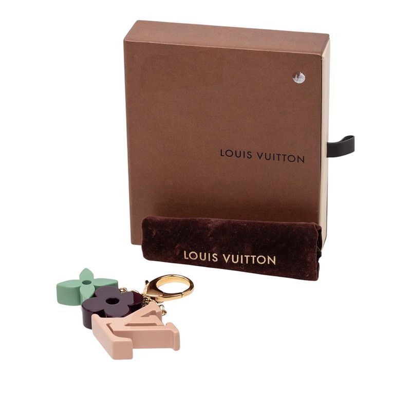 Louis Vuitton Bijou Sac Playtime Bag Charm Key Holder Gold Multicolor Plated — view 5