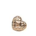 Chanel CC Logo Heart Brooch Gold Plated