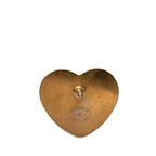 Chanel CC Logo Heart Brooch Gold Plated — view 3