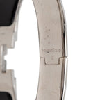 Hermes Click PM Bangle Silver Black Metal Enamel 1- Bracelet — view 5