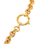 Chanel CC Logo Lava Motif Necklace Gold Plated — view 4