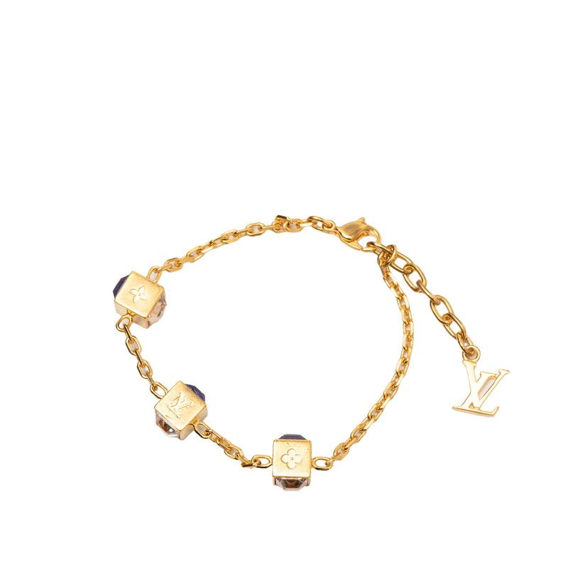 Louis Vuitton Bracelet Gambling Gold Purple Plated — view 2