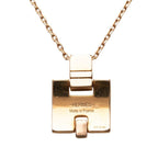 Hermes Irene Necklace Gold Pink Plated Enamel — view 2