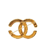 Chanel CC Logo Lava Motif Brooch Gold Plated — view 2