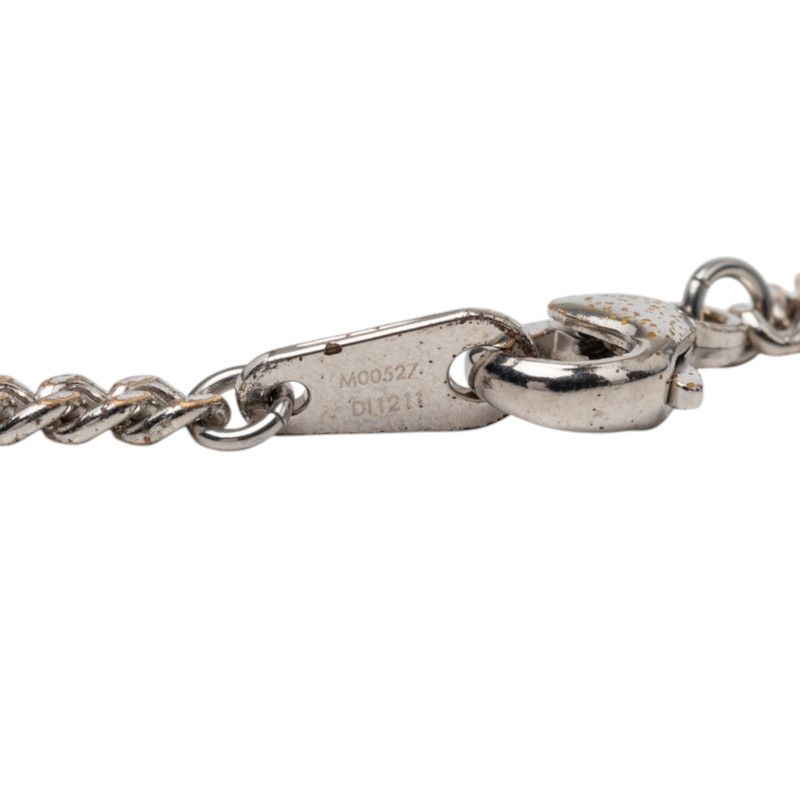 Louis Vuitton Pendant LV Trunk Necklace Silver Metal — view 4