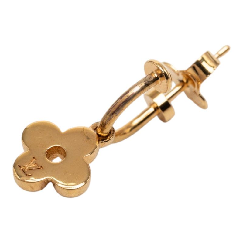Louis Vuitton Book le Doreil Blue Ming Earrings Gold Plated — view 3