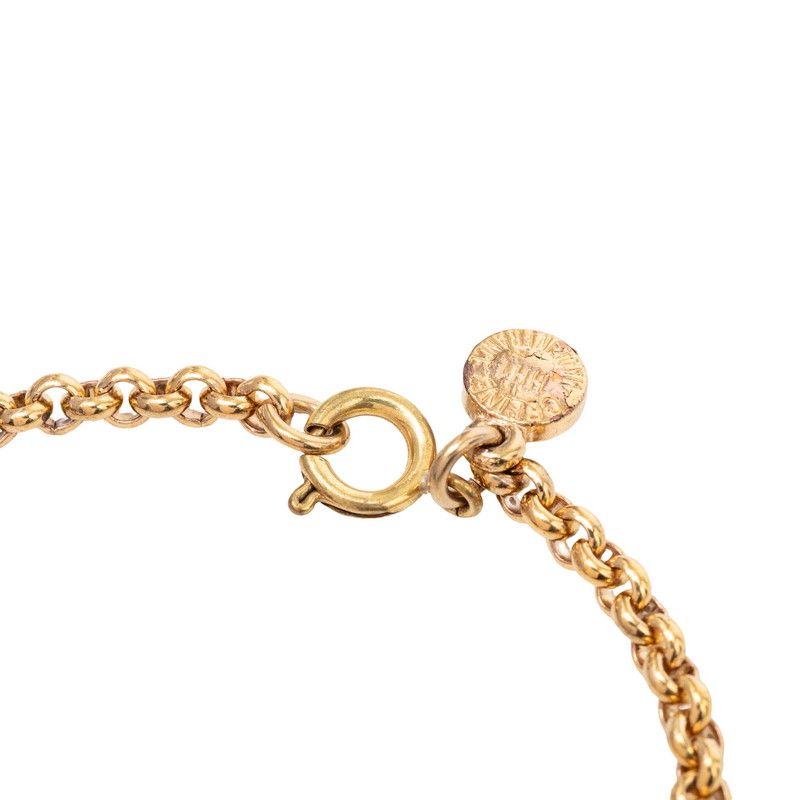 Celine Double Circle Bracelet Gold Plated — view 4