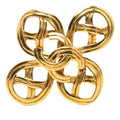 Chanel CC Logo Vintage Brooch Gold Plated