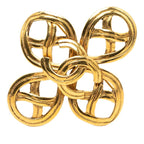 Chanel CC Logo Vintage Brooch Gold Plated
