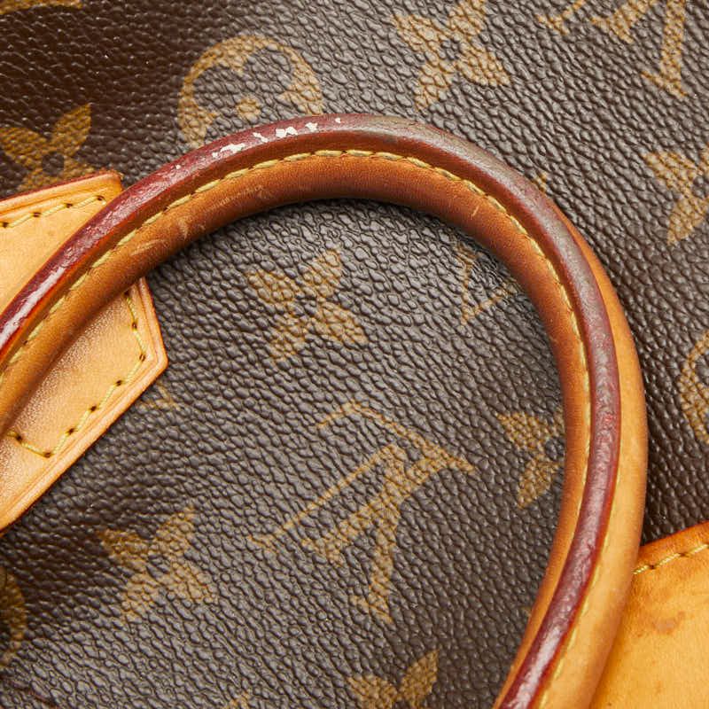 Louis Vuitton Monogram Speedy 25 Mini Boston Bag Brown Leather — view 9