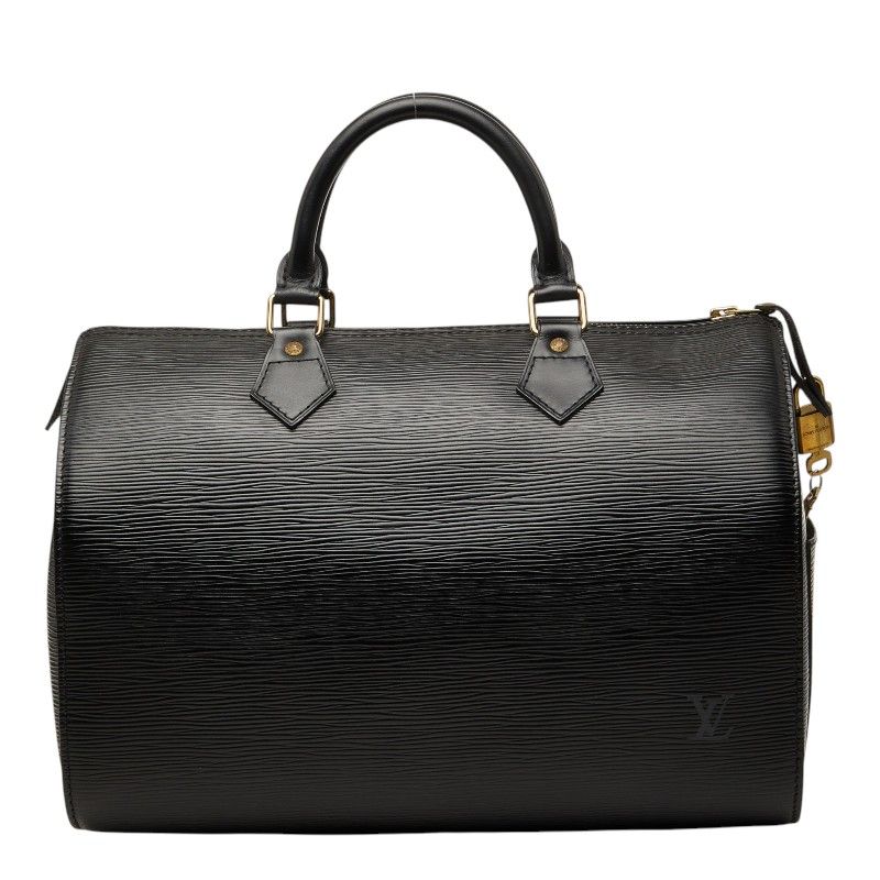 Louis Vuitton Epi Speedy 30 Mini Boston Bag Noir Black Leather