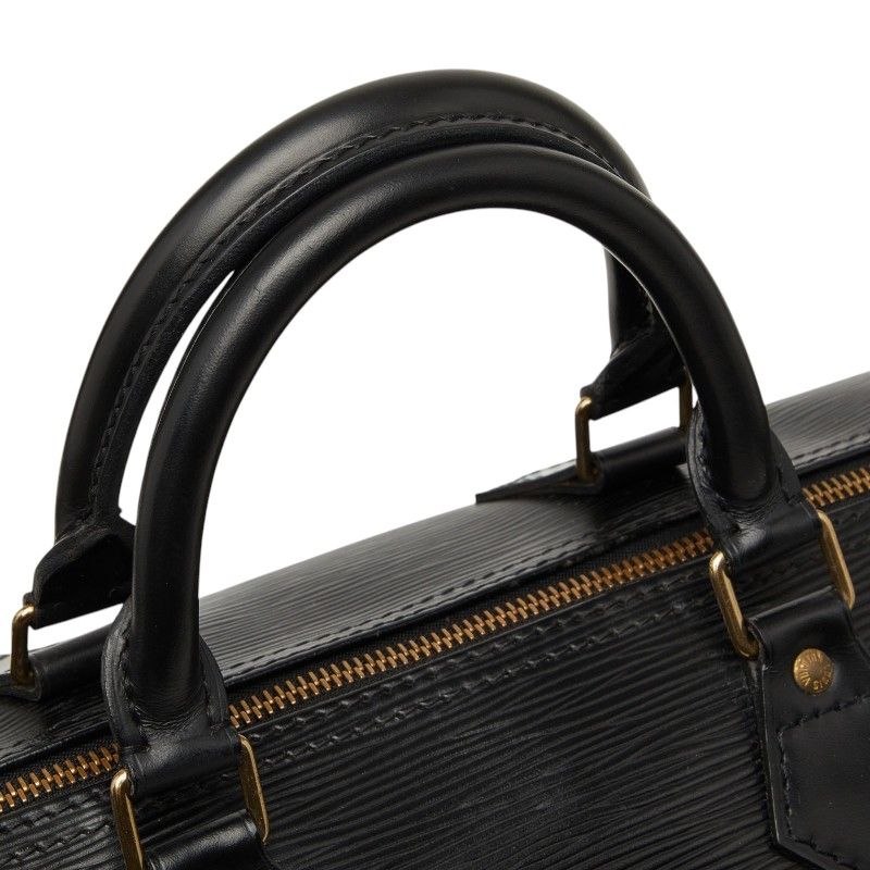 Louis Vuitton Epi Speedy 30 Mini Boston Bag Noir Black Leather — view 4