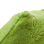 Loewe Anagram Terry Cloth Drawstring Pouch Green Pile Leather — view 6