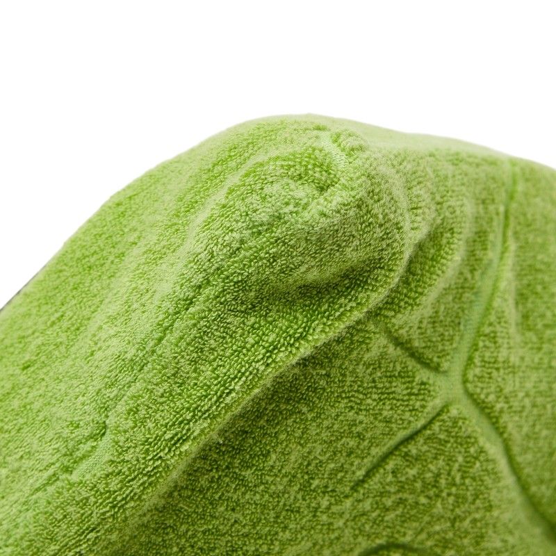 Loewe Anagram Terry Cloth Drawstring Pouch Green Pile Leather — view 5