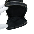 Louis Vuitton Monogram Eclipse Double Phone Pouch Black Gray Leather — view 7