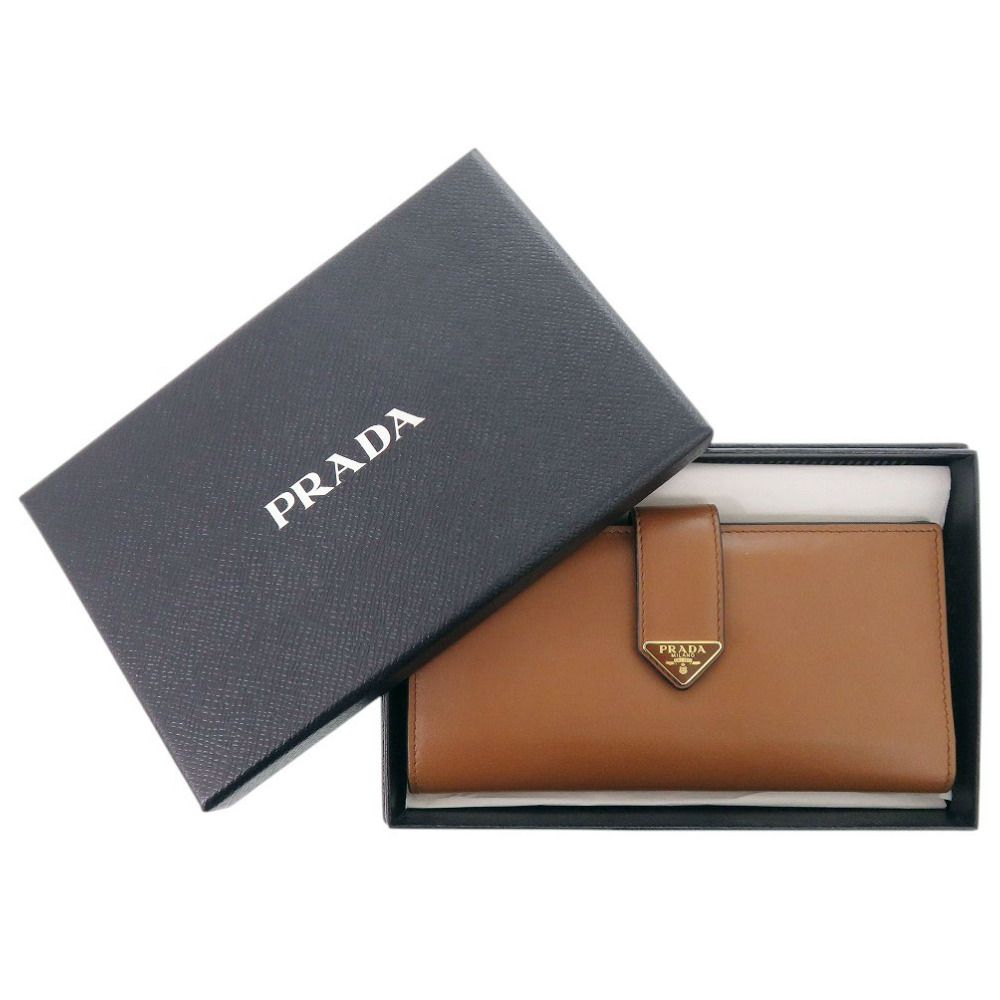 Prada City Cover Leather Brown Wallet — view 2