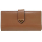 Prada City Cover Leather Brown Wallet