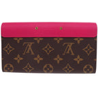 Louis Vuitton Portefeuille Pallas Monogram Canvas Brown Pink Wallet — view 3