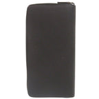 Prada Saffiano Leather Logo Black Zip Around Wallet — view 2