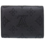 Louis Vuitton Portefeuille Iris XS Monogram Mahina Noir Trifold Wallet Black — view 3