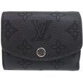 Louis Vuitton Portefeuille Iris XS Monogram Mahina Noir Trifold Wallet Black